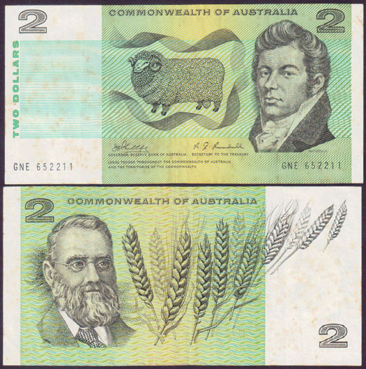 1968 Australia $2 Phillips/Randall (Fine) L000947